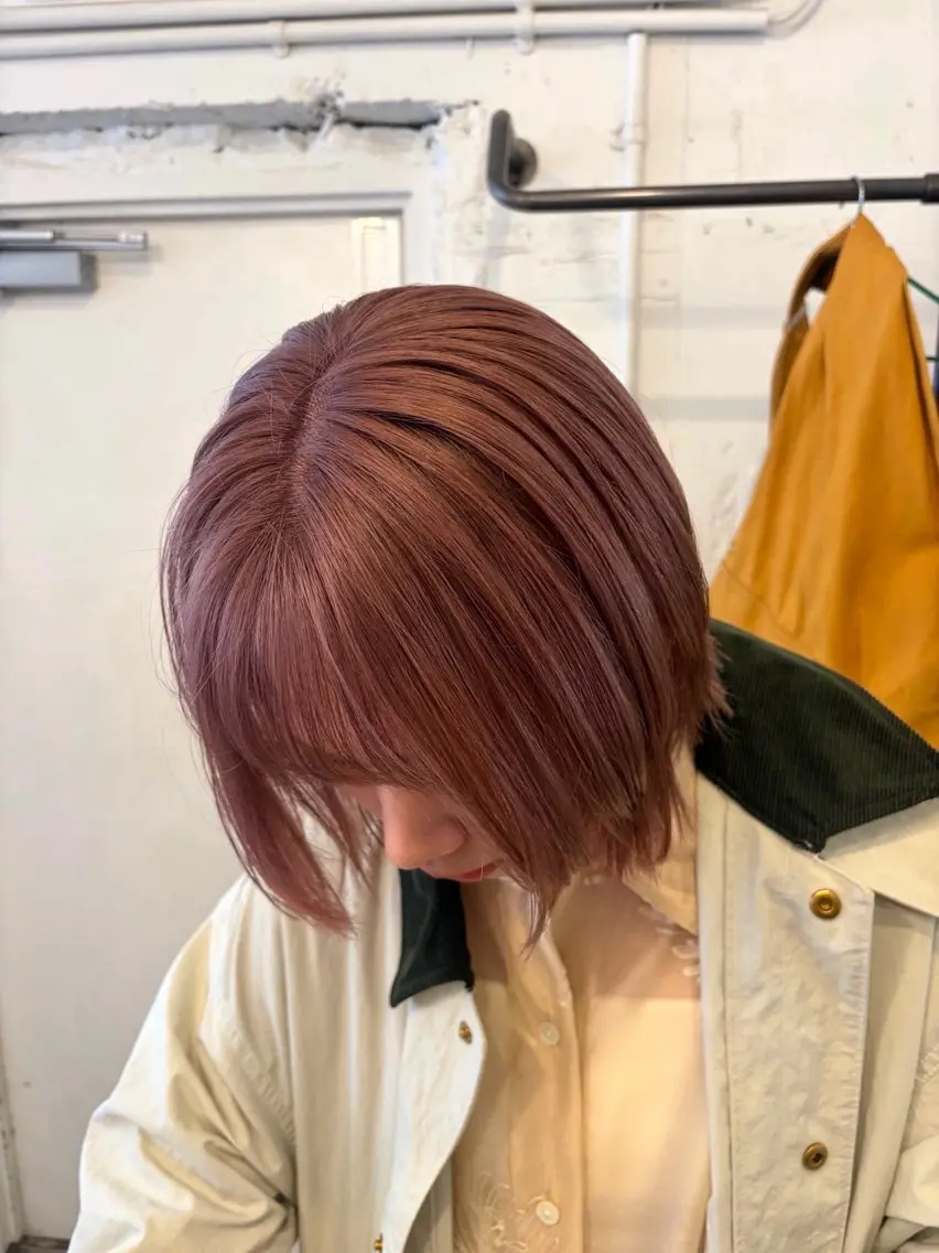 ミディアム カラー カット ヘアカラー トリートメント ＊UNU＊ RICOのヘアスタイル
