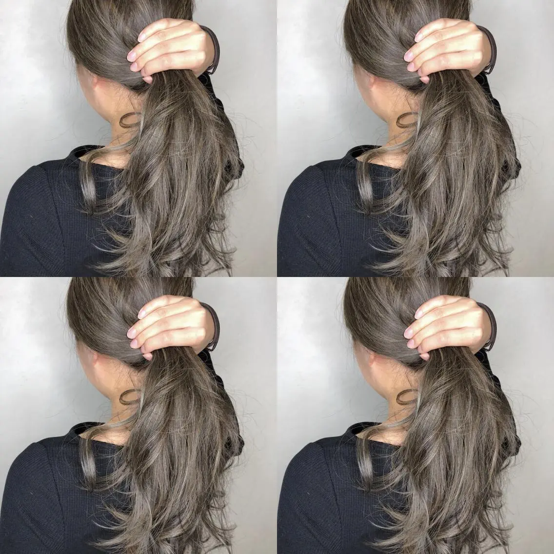 セミロング カラー アディクシーカラー アッシュ 透明感カラー グレージュ ハイライトカラー JILBLAN京都 ショート/ハイライトのヘアスタイル