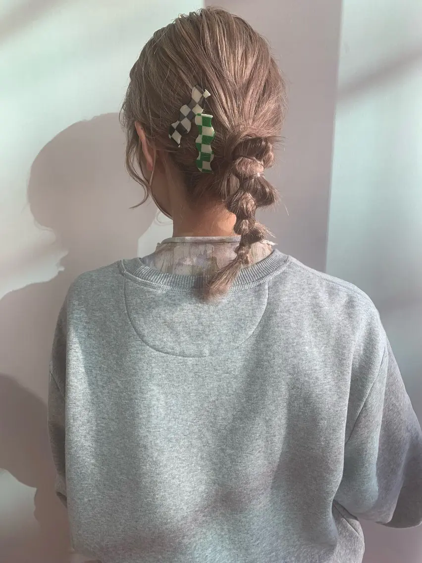 ミディアム カラー ヘアアレンジ ヘアセット 似合わせ⌇お洒落 カット⌇平野あみのヘアスタイル