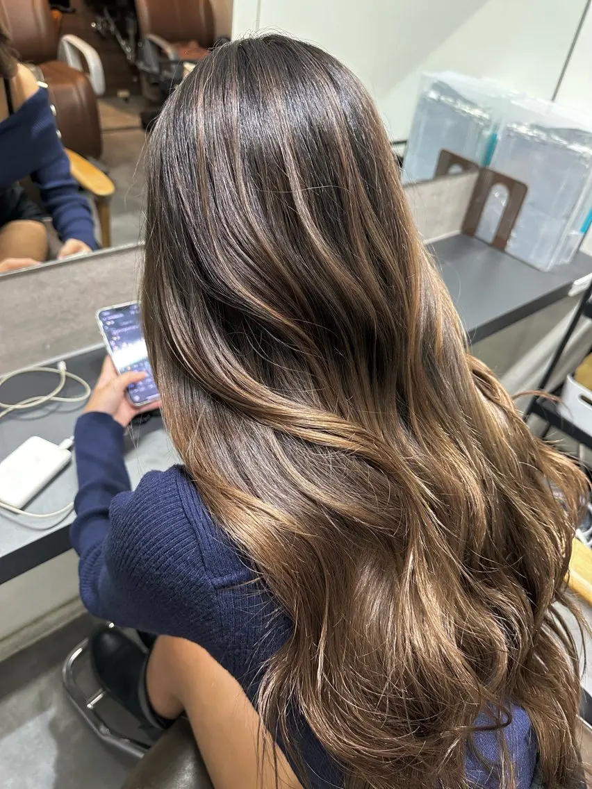 ロング カラー 剣太郎カットモデル 10㎝カット募集中のヘアスタイル