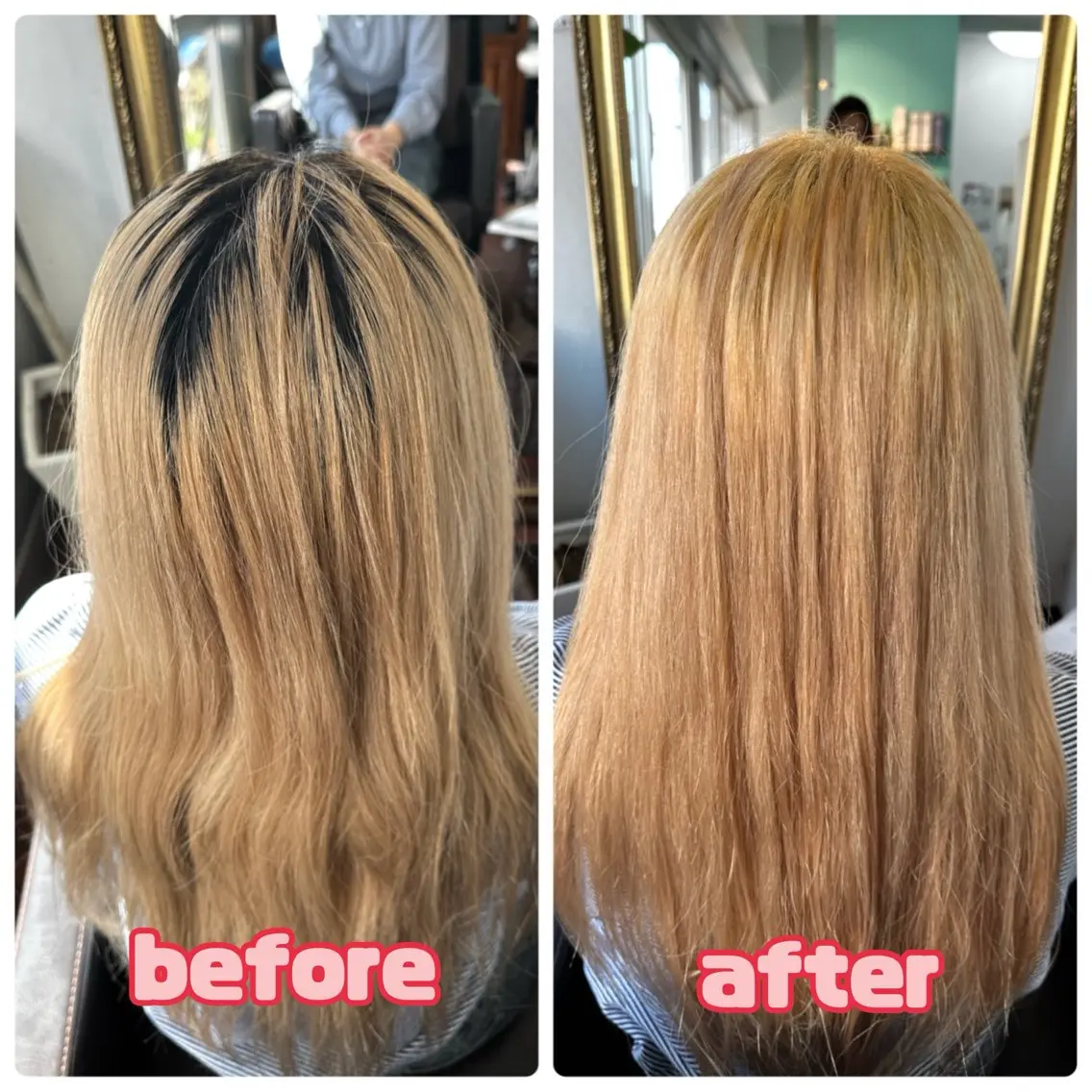 ロング ヘアカラー 三原 友美のヘアスタイル