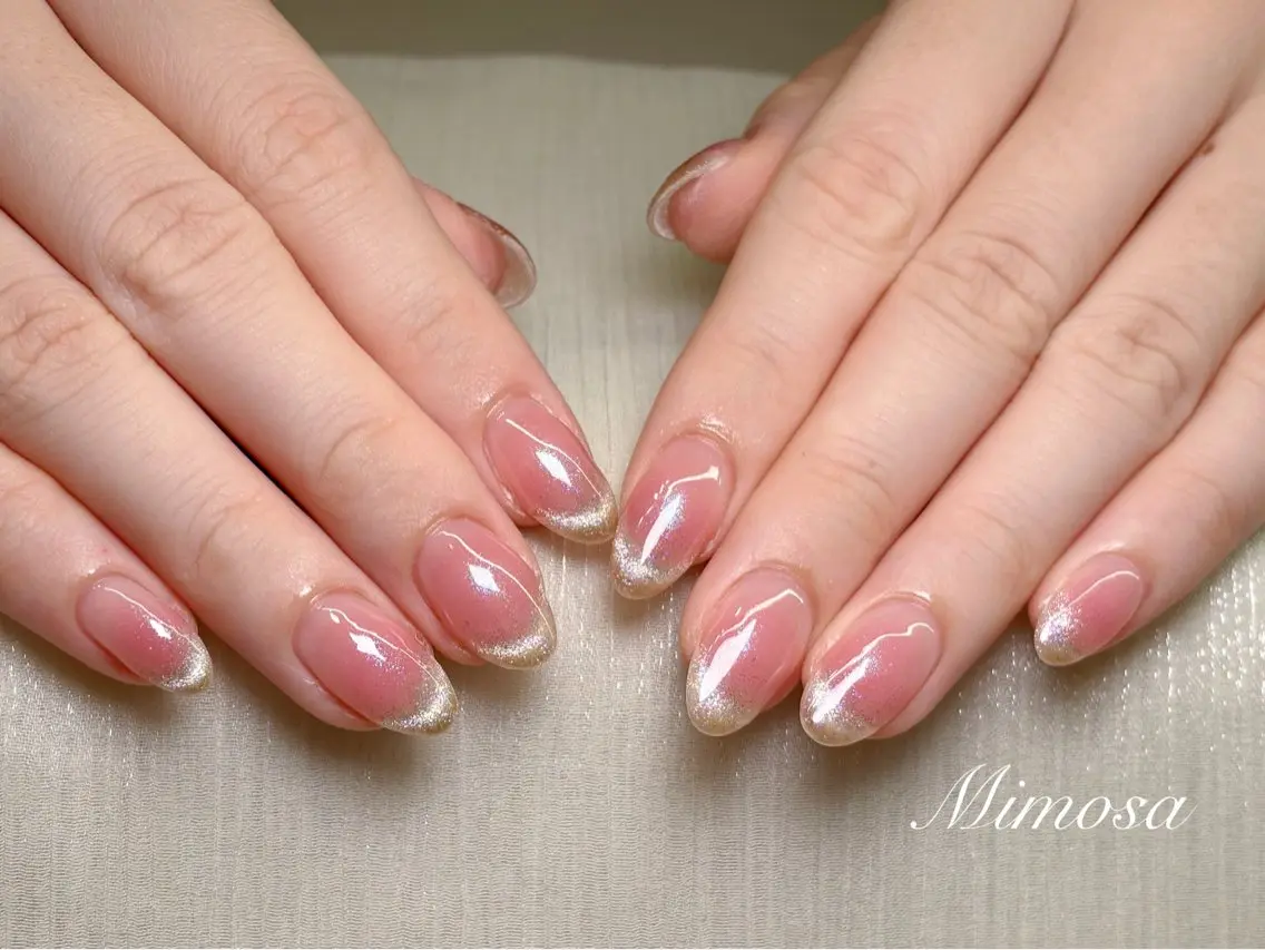 【当日限定】♡チーク＆マグネットフレンチネイル♡の写真
