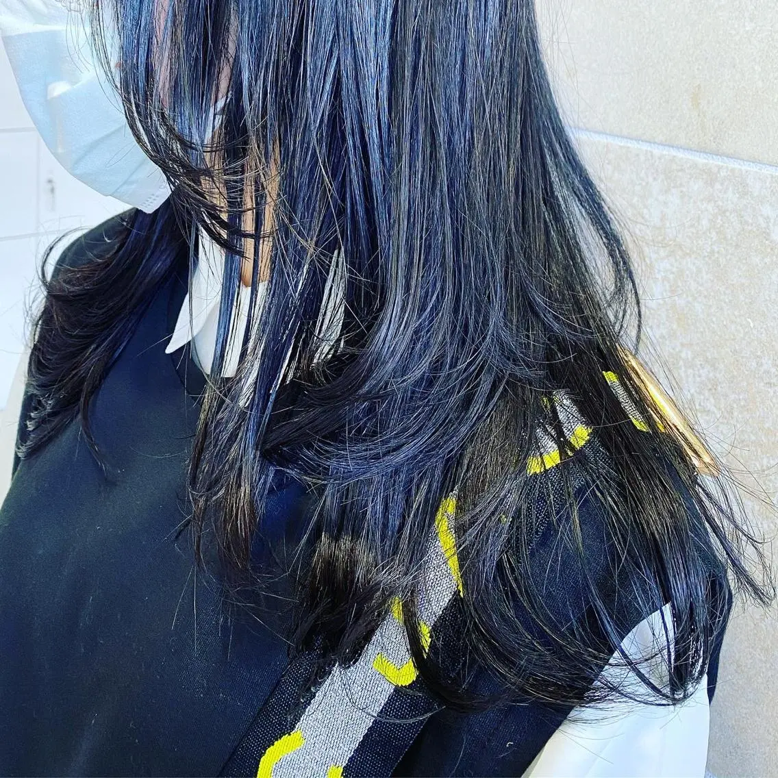 セミロング レイヤーカット カット カット／メンズカット 藤田麻衣のヘアスタイル