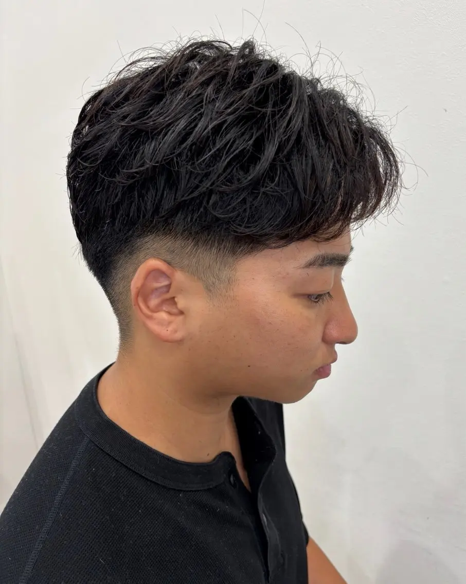 パーマ メンズ フェザーパーマ メンズパーマ カット パーマ jammin.新塘 亮介のヘアスタイル