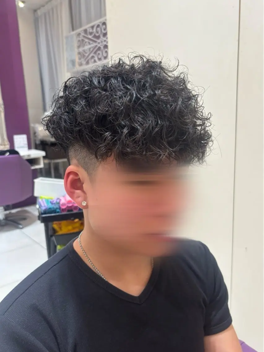 カット＋波巻きパーマの写真