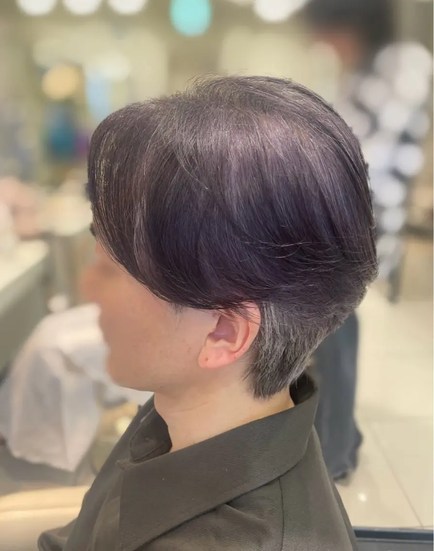 メンズ センターパート メンズパーマ 🔹メンズ縮毛矯正 川島爽楽🔹のヘアスタイル