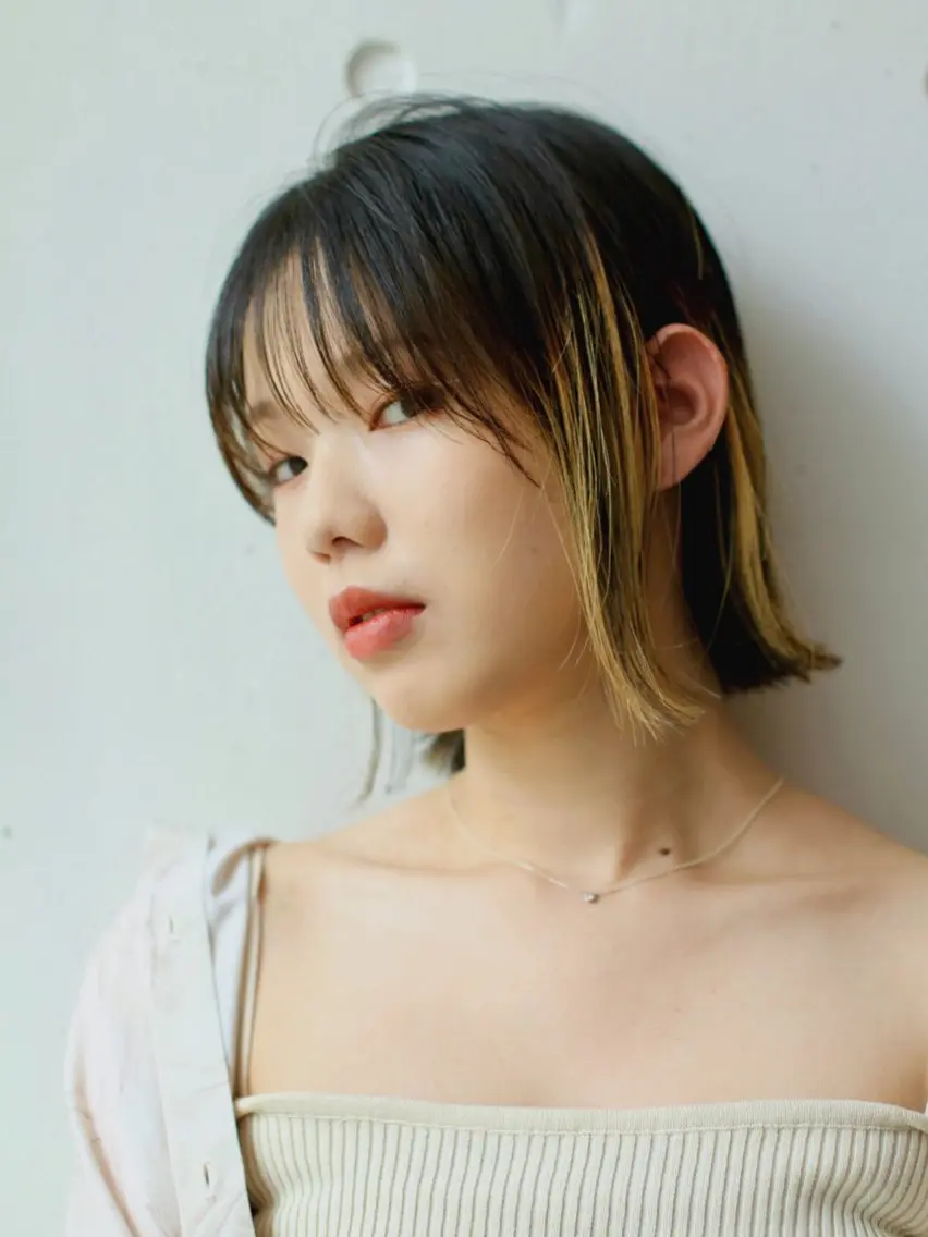 ショート カット ヘアカラー 【白髪ぼかし】 愛甲竜佑のヘアスタイル