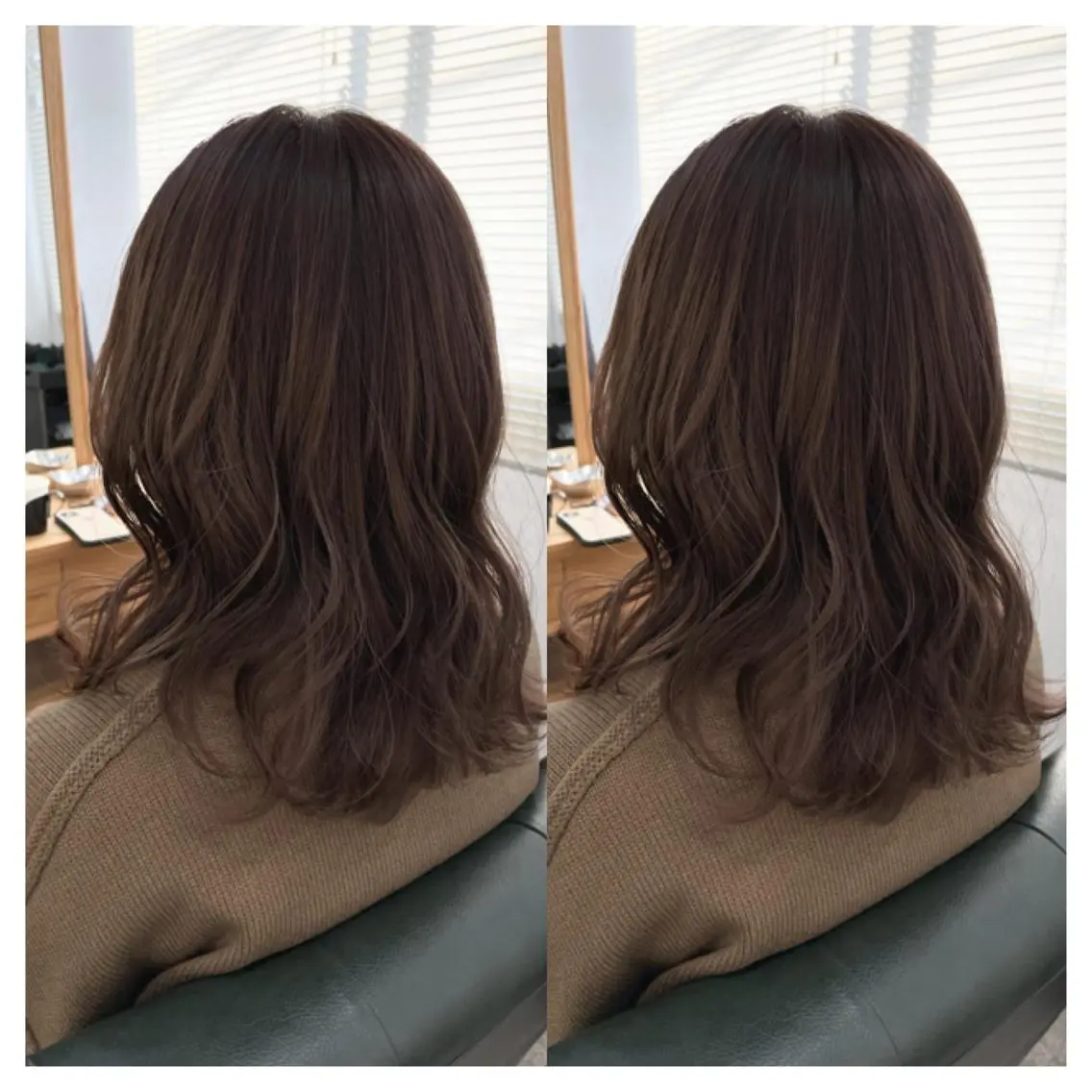 ミディアム カラー ヘアカラー トリートメント 村山 茉衣のヘアスタイル
