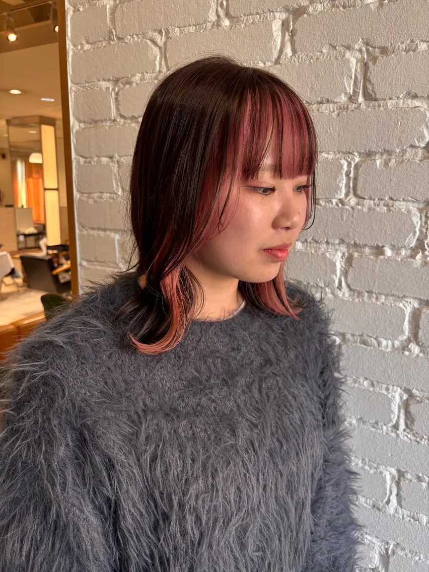 ミディアム ⭐️ダブルカラー⭐️ ｼｭﾝ⭐️のヘアスタイル