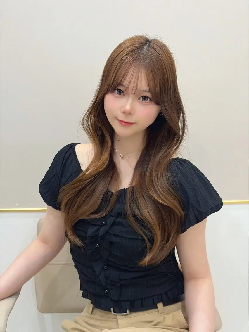 ロング 小川 咲彩のヘアスタイル