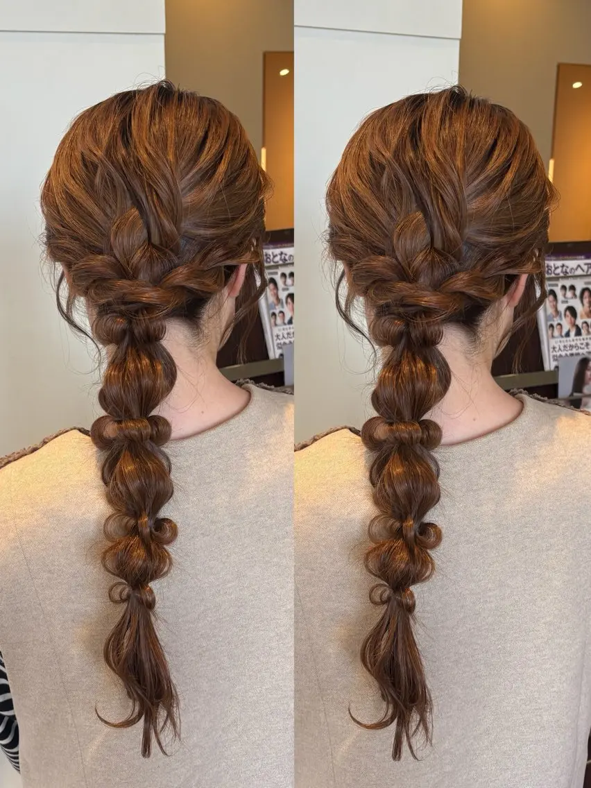 ロング ヘアアレンジ 結婚式・ブライダル ヘアセット 高橋 乙葉のヘアスタイル