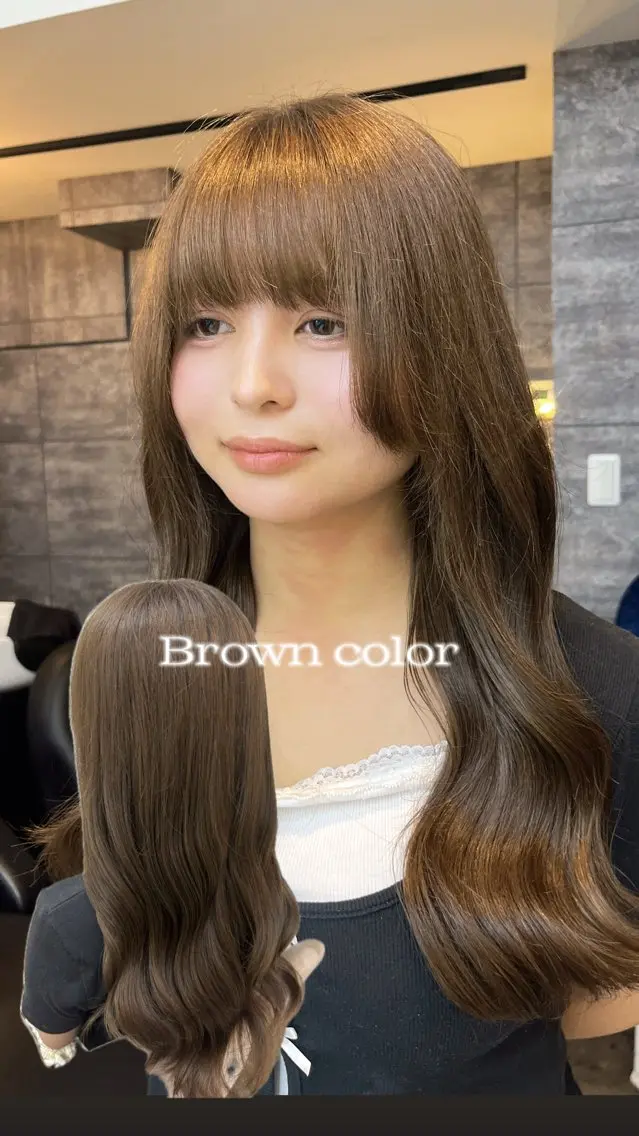 カラー 🫧yumena🫧 艶ワンカラー🖤大宮のヘアスタイル