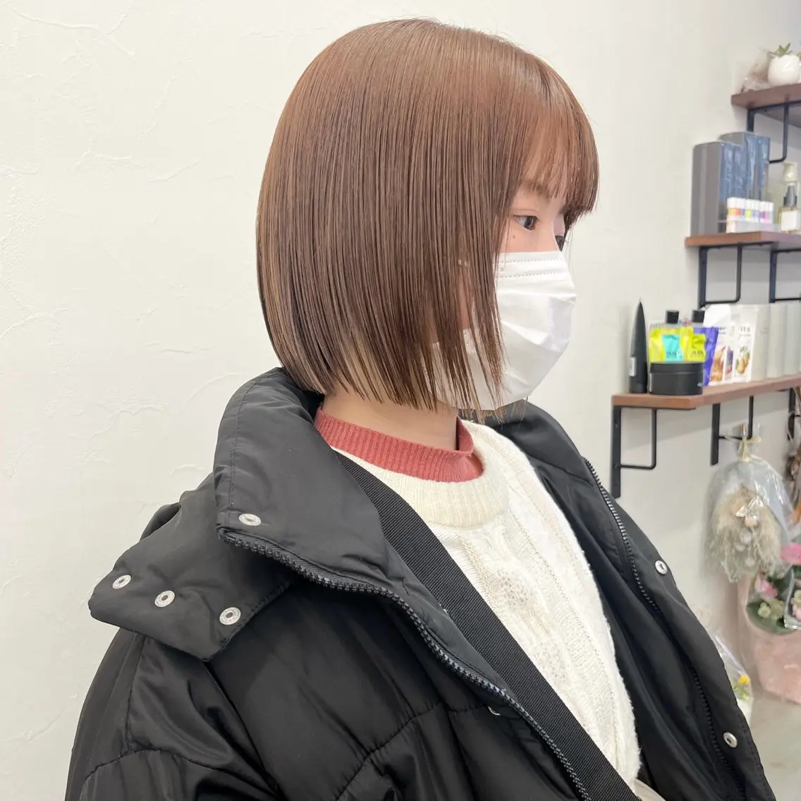 ショート カラー ベージュカラー ブリーチ ブリーチなしカラー ボブ 髪質改善 初めてのショート お任せください✂️のヘアスタイル
