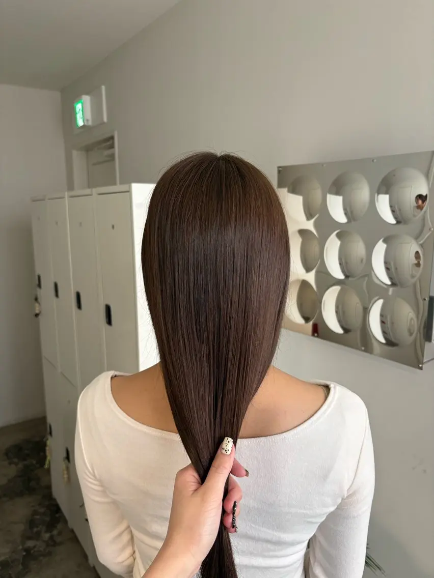 ロング カット ヘアカラー トリートメント 琉花/髪質改善 /レイヤーカットのヘアスタイル