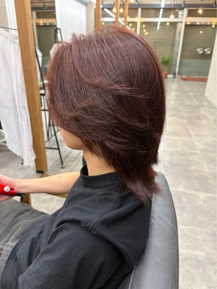 ミディアム カラー メンズ カット ヘアカラー 石田 翔琉のヘアスタイル