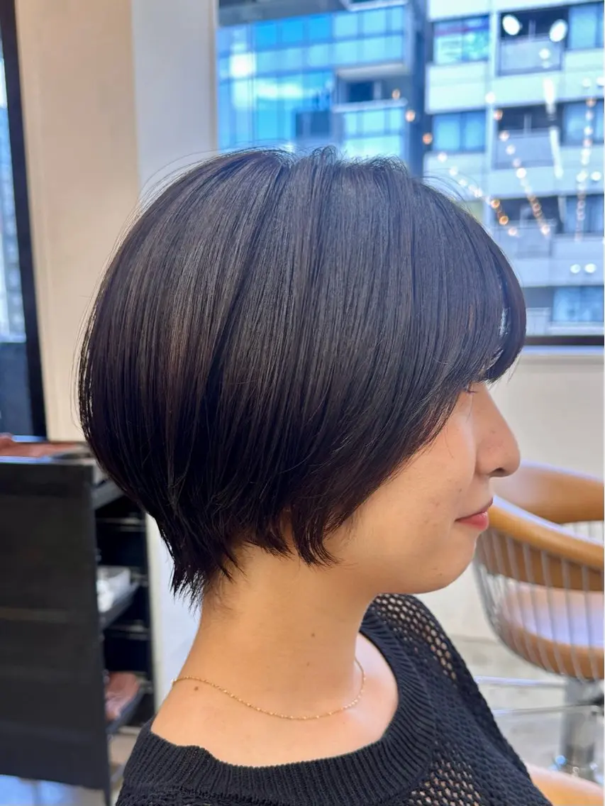 ショート カラー ショートヘア トリートメント カット ヘアカラー トリートメント 巻ける縮毛矯正✨ ボブ/ショートともきのヘアスタイル