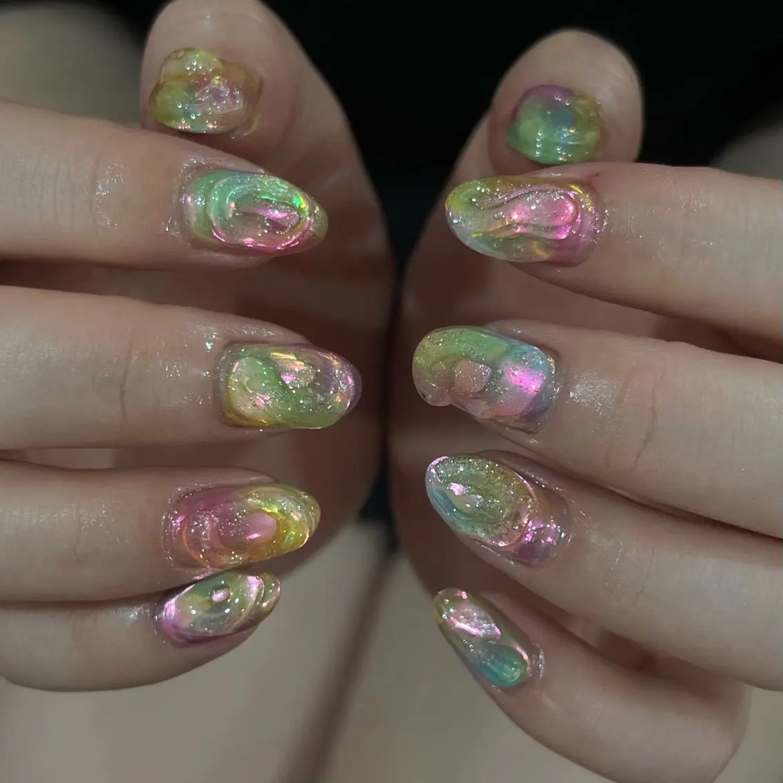 ネイル 韓国ネイル ワンホンネイル Kawaii _Nailのネイルデザイン