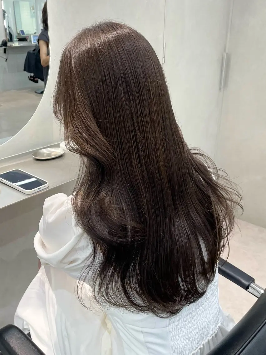 ロング カラー アッシュ アッシュブラウン ベージュカラー ブラウンカラー 透明感カラー ヘアカラー 🎀表参道/透明感 中明度カラー🎀のヘアスタイル