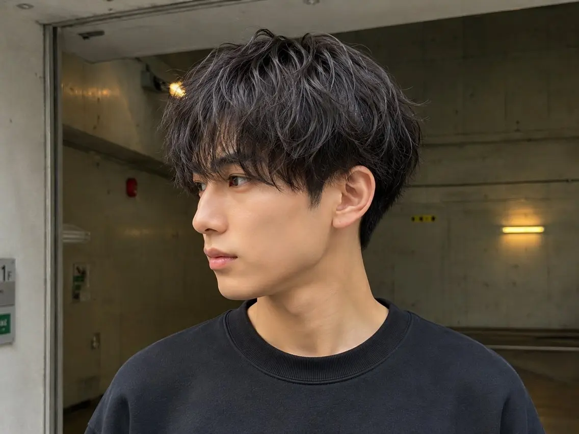 ✂️ミニモ限定価格✂️メンズカット＋パーマ✨骨格や髪質に合わせて似合うスタイルをご提案💇‍♂️¥6,000の写真