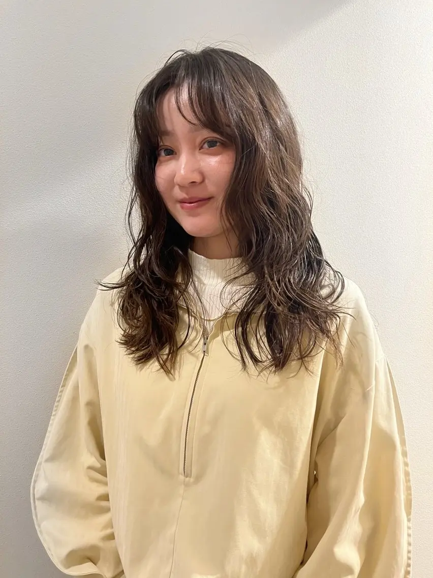 セミロング パーマ セミロングパーマ ニュアンスパーマ nishi fuyumiのその他イメージ