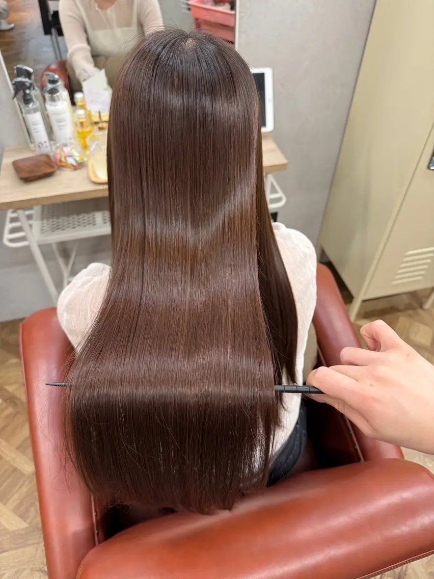 ロング 髪質改善 見奈美 凜のヘアスタイル