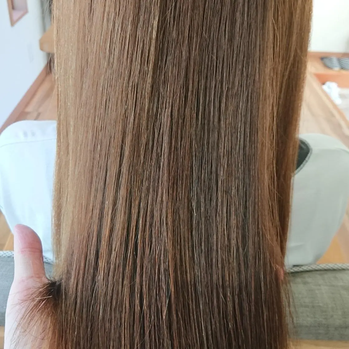 ロング 髪質改善 縮毛矯正 crea   芦田 武栄のヘアスタイル