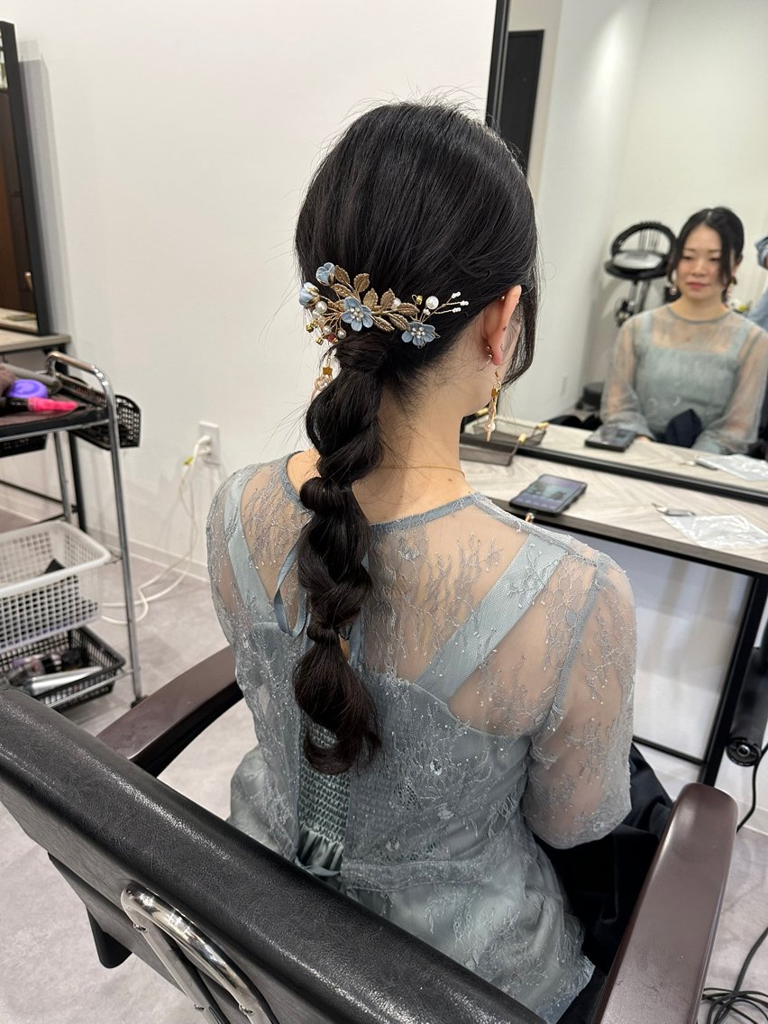 ロング ヘアアレンジ ヘアセット 🌈髪質改善🌈 過去の1艶サラ体験✨のヘアスタイル