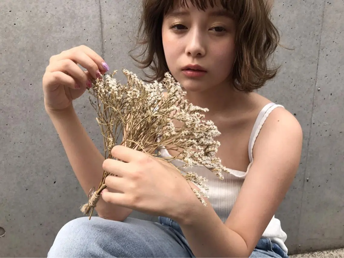ショート カラー パーマ ヘアアレンジ O/ODER (official)のヘアスタイル