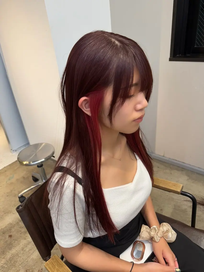 ロング カラー ヘアカラー カラー特化/ブリーチ 梅田中崎町/あかりのヘアスタイル