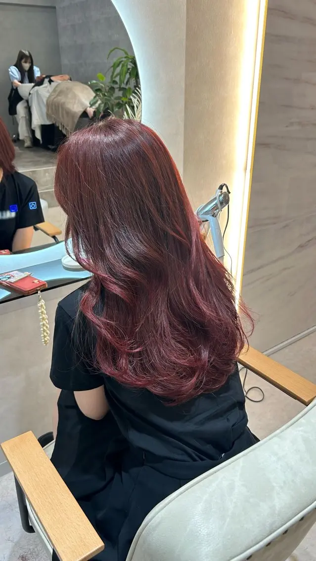 ロング カット ヘアカラー トリートメント 髪質改善支持率 NO.1/韓国風💎のヘアスタイル
