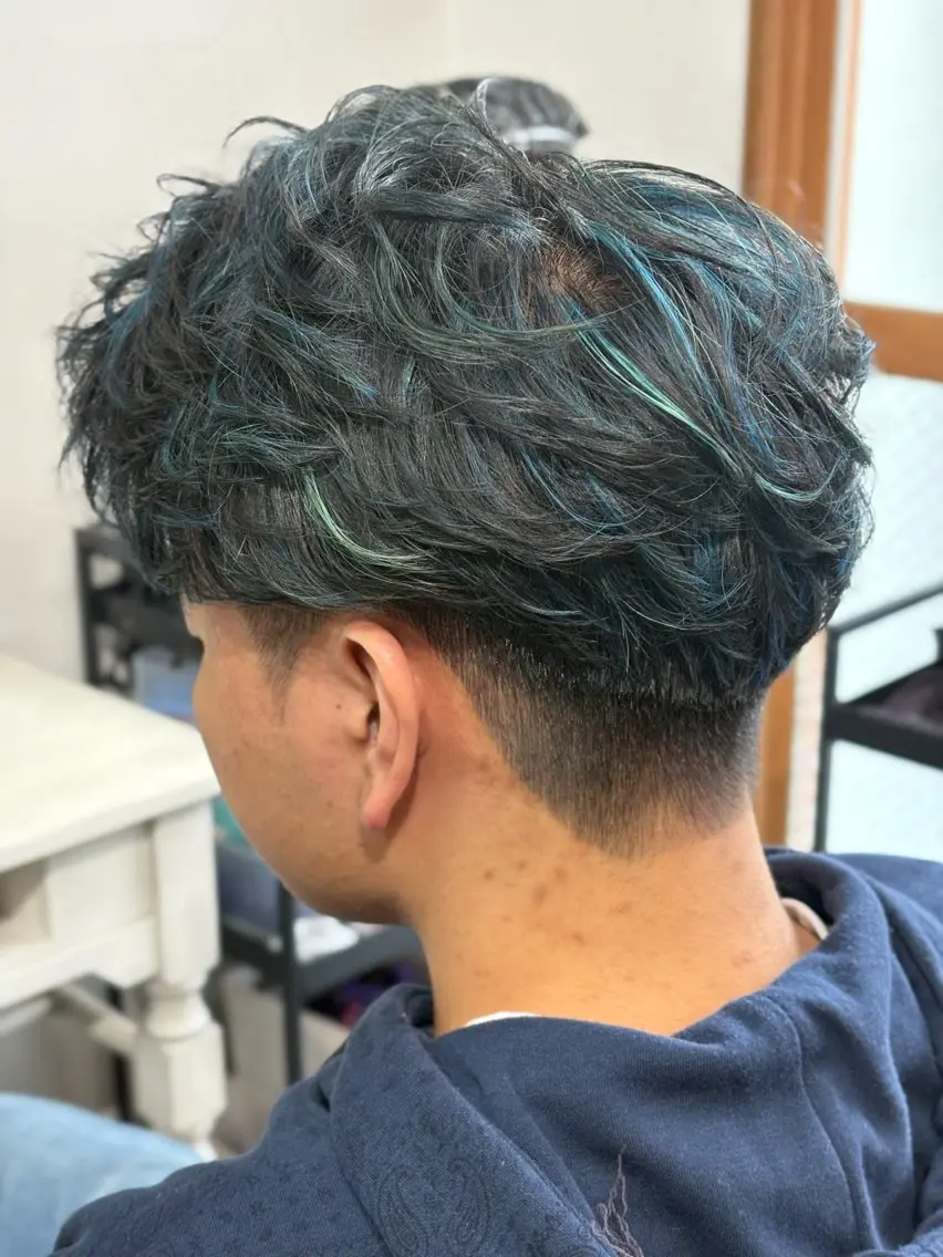 カラー メンズ メンズハイライト ハイライトカラー ヘアカラー Snalyメンズ特化 スエハラのヘアスタイル