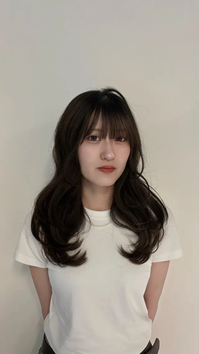 セミロング 髪質改善 トリートメント ヘアカラー トリートメント 透明感カラー/ 髪質改善☁️𓍼のヘアスタイル