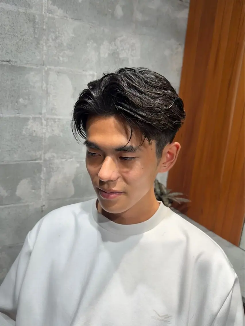 パーマ メンズ 矢川 晄士朗のヘアスタイル