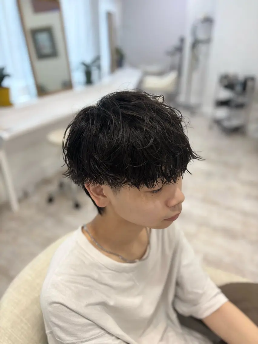 パーマ メンズ メンズパーマ カット パーマ 阿部 渓太のヘアスタイル