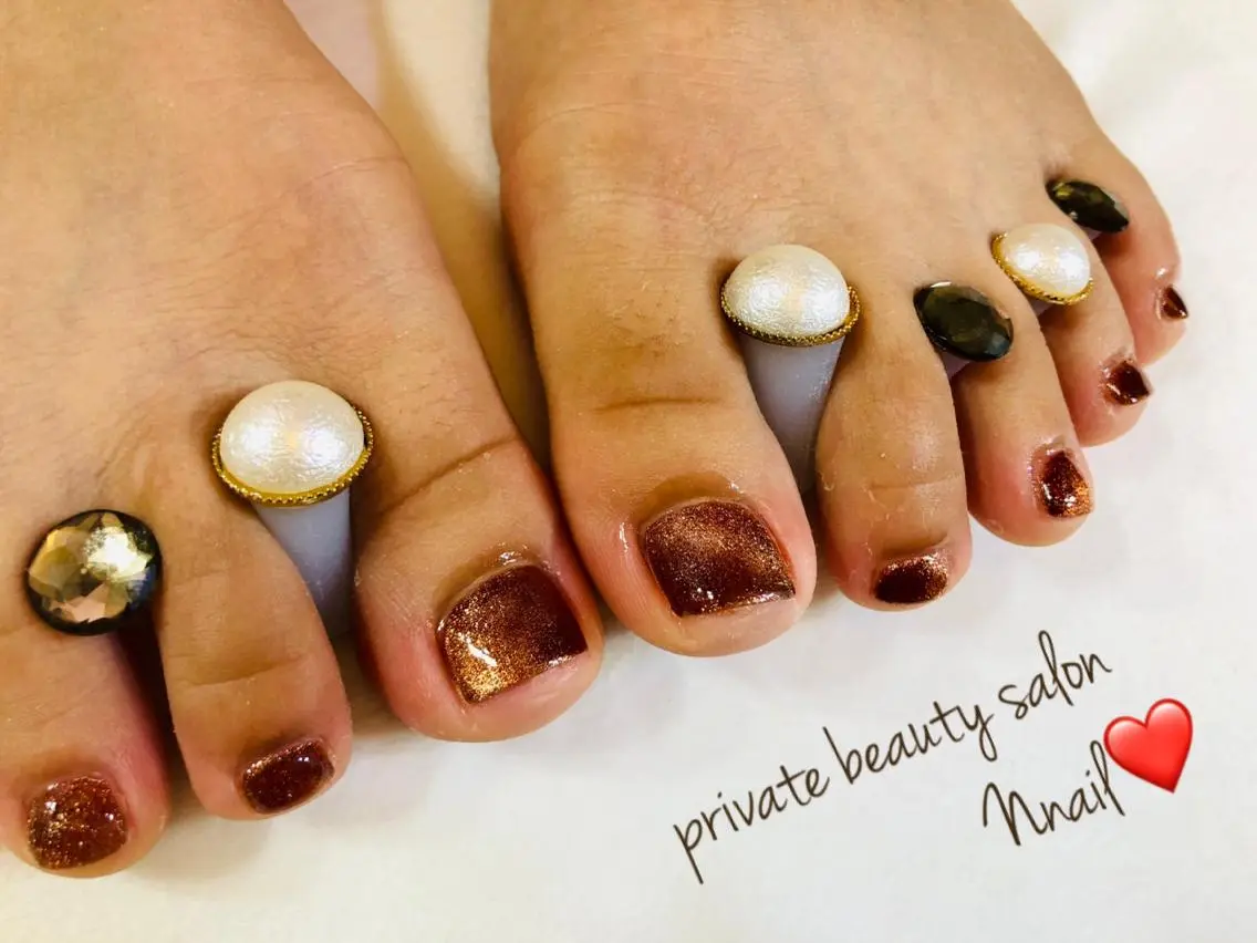 ネイル マグネットネイル 🌿Nnail🌿 プライベートサロンのネイルデザイン