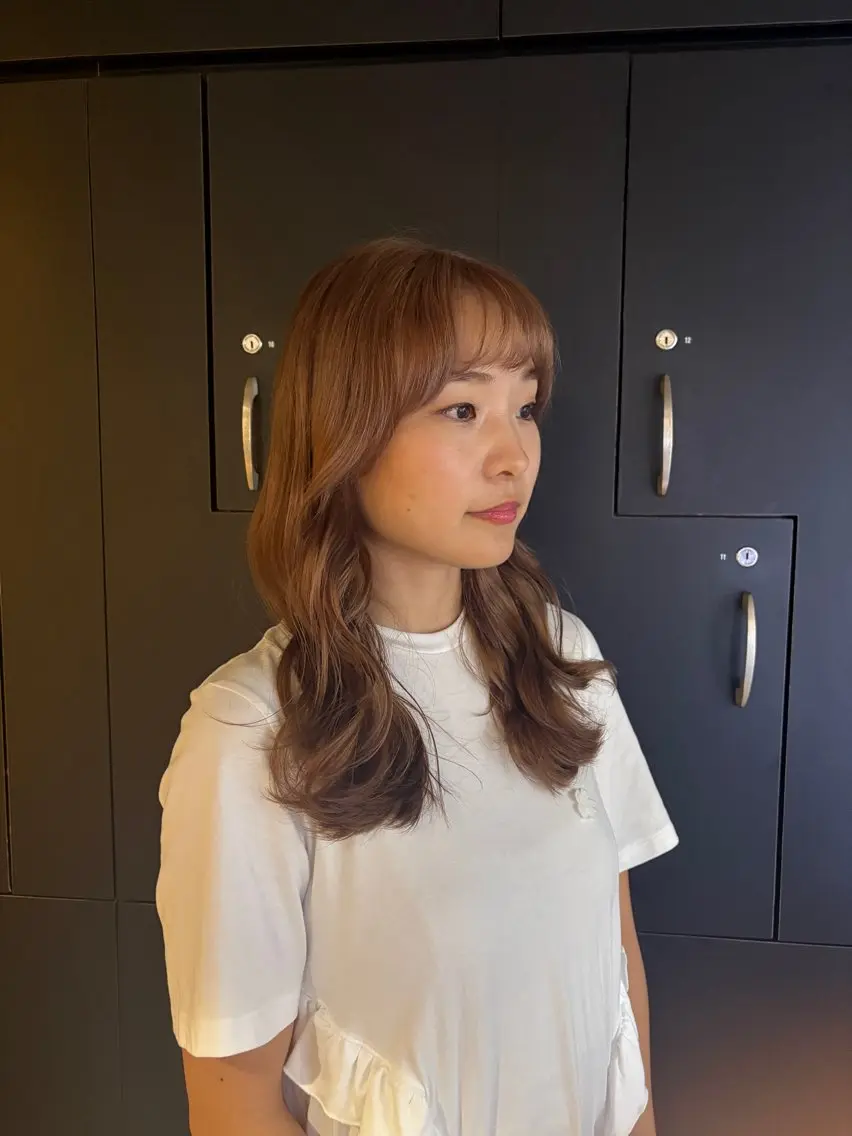 ロング カラー ヘアアレンジ ヘアカラー トリートメント ヘアセット 🫧ハイトーン×艶 カラー🫧 Rionのヘアスタイル