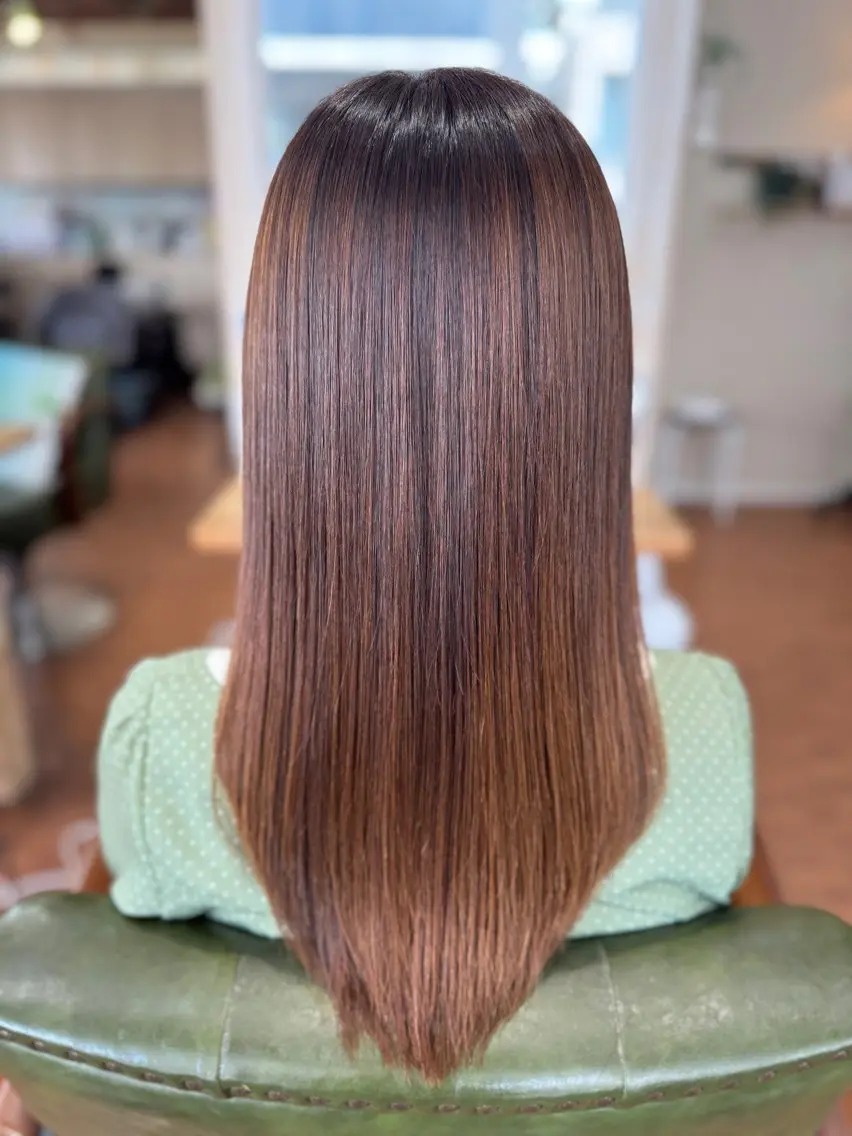 セミロング カット 縮毛矯正 KATSUTA MASAHIROのヘアスタイル