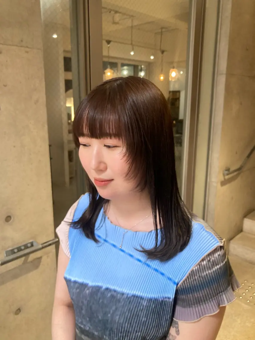 ロング カット たかなみ りなのヘアスタイル