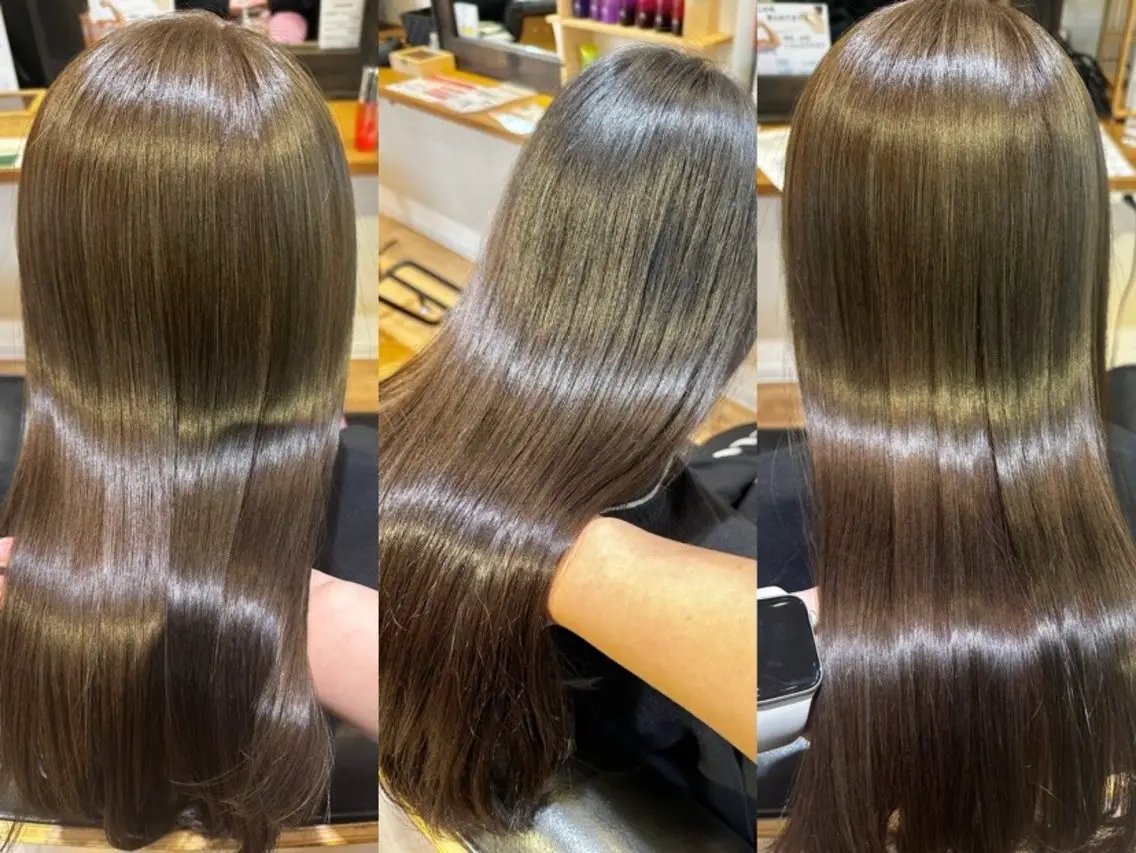 ロング カット ヘアカラー トリートメント Lantana 未南海のヘアスタイル