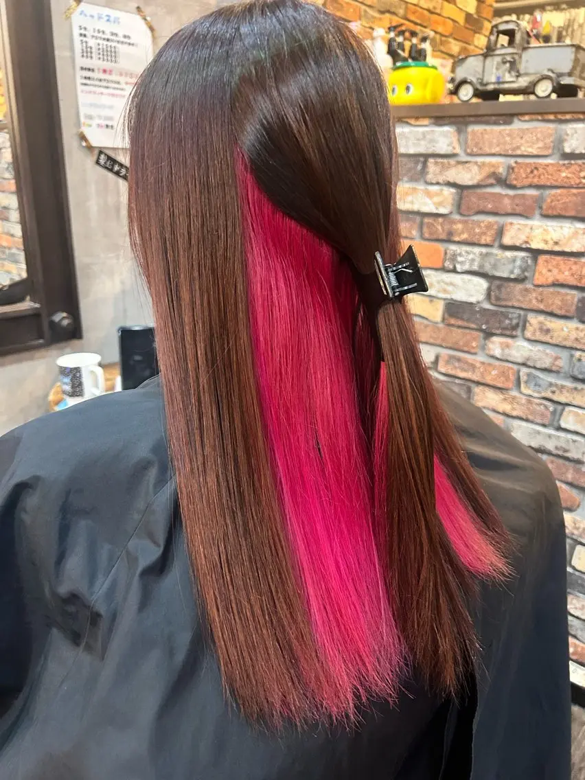 【隠せるインナー🫧】映える🌸インナーカラー+ 3STEP コアミートリートメント🍀の写真