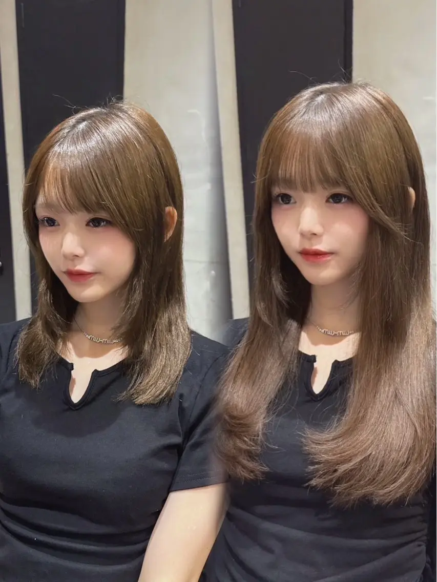 ミディアム 🦋レイヤー特化/ 羽エク/ナツミ🦋のヘアスタイル