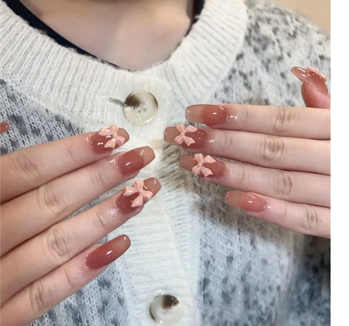 ネイル 🎀kira 長さだし💗モチ最高のネイルデザイン