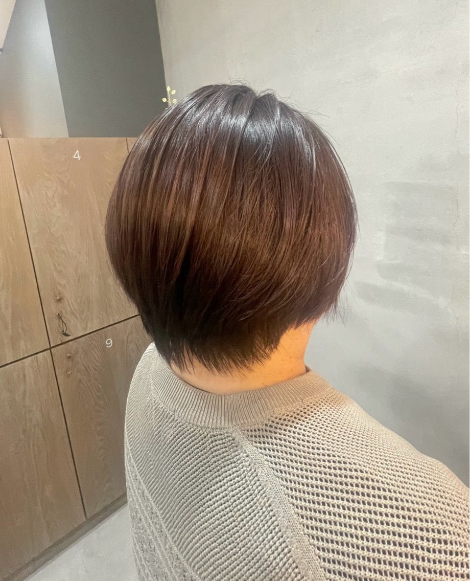 ショート カラー ルプラボウ りく /艶カラー,縮毛矯正のヘアスタイル