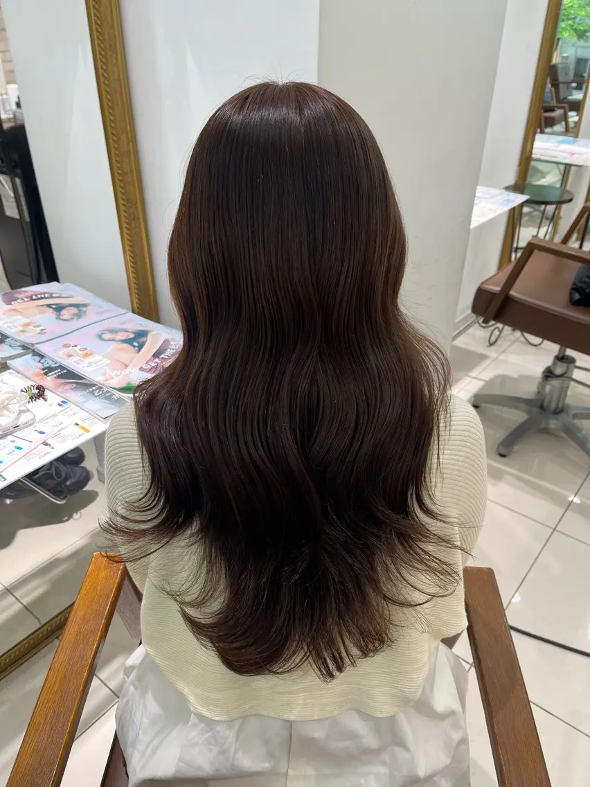 ロング 韓国風・透明感・艶髪 🩵Hanaka◝✩のヘアスタイル