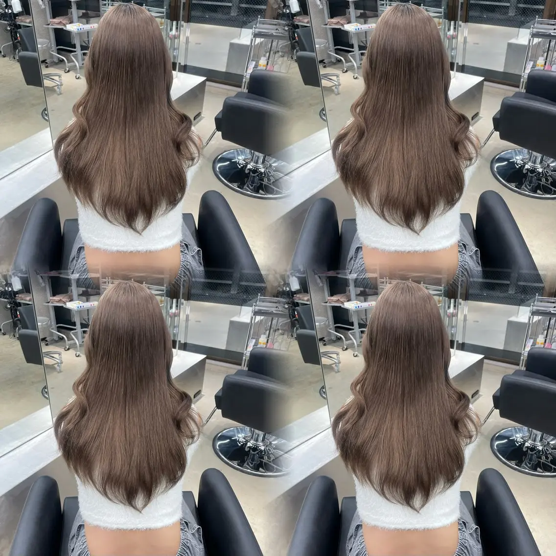 ロング カラー ベージュカラー ブリーチ ブラウンカラー 透明感カラー ミルクティーベージュ ヘアカラー 名古屋栄♡PELE/ ブリーチ/ハイトーンのヘアスタイル