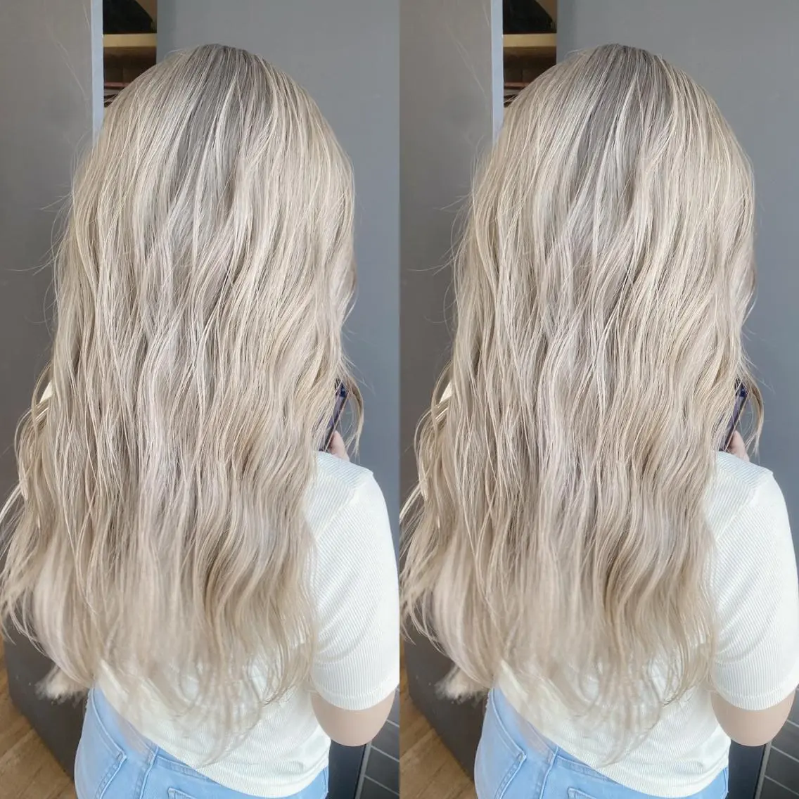 ロング カラー カット ヘアカラー トリートメント yoriダブルカラー 代表すがわらのヘアスタイル