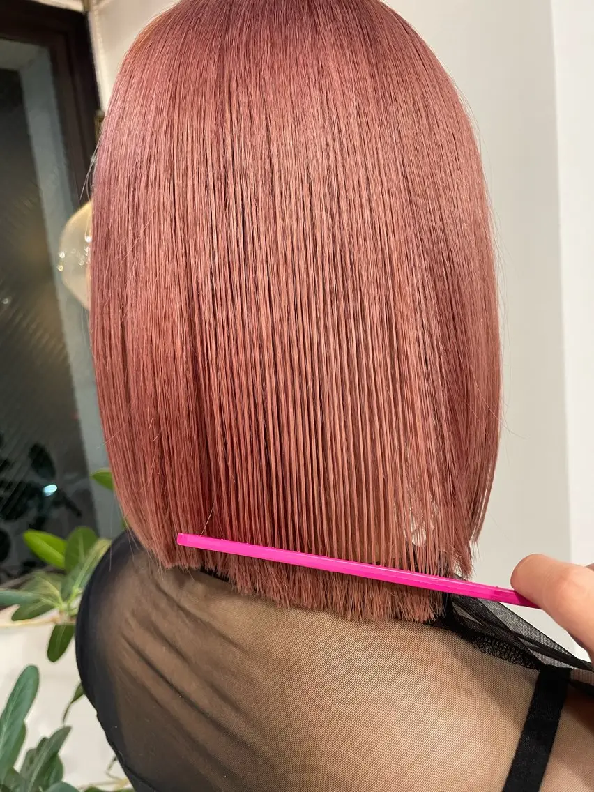 ショート カラー オレンジ ピンクカラー ヘアカラー トリートメント 平澤 萌香のその他イメージ