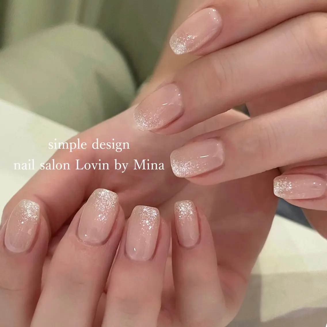 ネイル ジェルネイル グラデーション ラメ(グリッター) ラメグラデーション マグネットネイル k-two nailのネイルデザイン