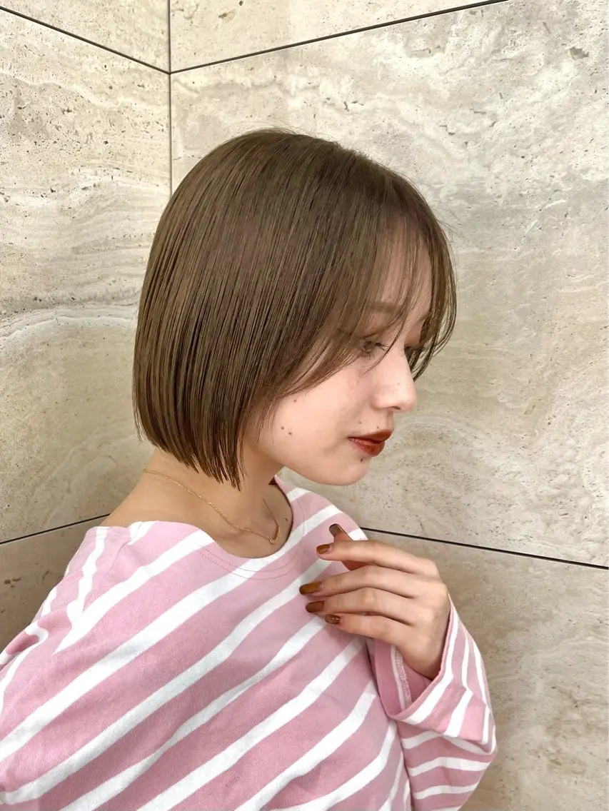 ミディアム 似合わせボブ🌟 髪質改善🎀村松優斗のヘアスタイル