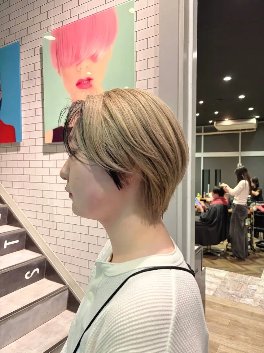 ショート 顔周りカット ショートヘア カット 🫧古田 穂香🫧パーマモデルのヘアスタイル